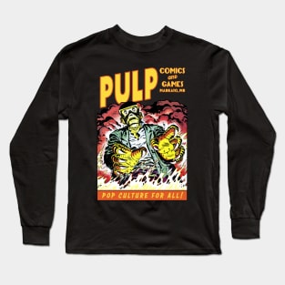Pulp Robot Flames Long Sleeve T-Shirt